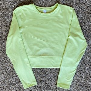 Athletic Long Sleeve Crop Top